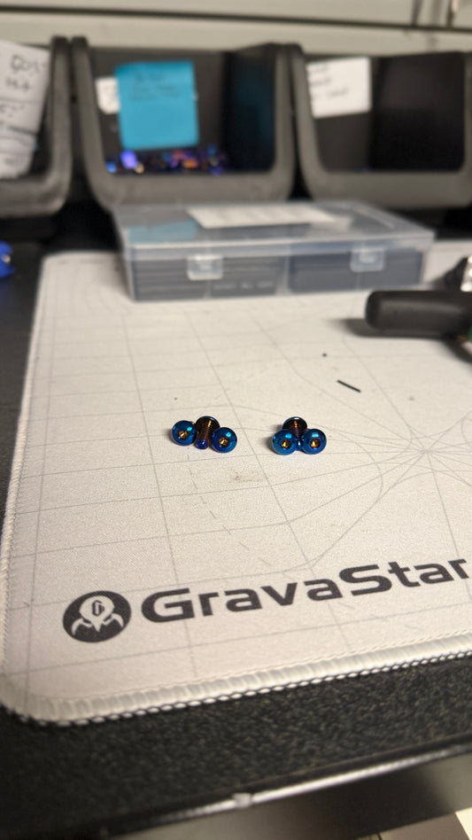 Titanium fork guard bolts