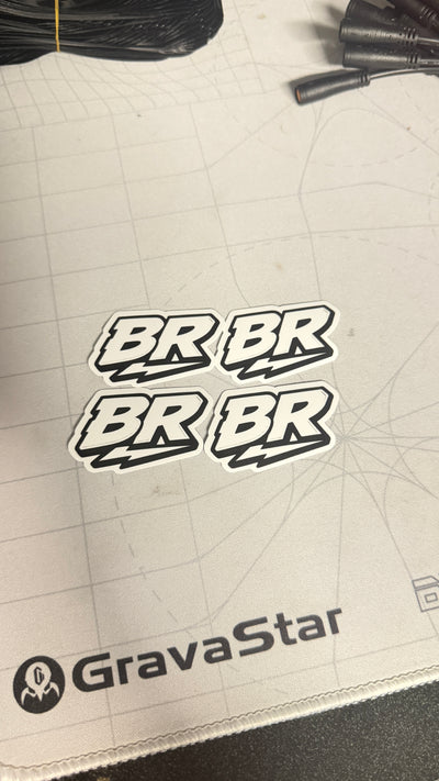 Built racing stickers